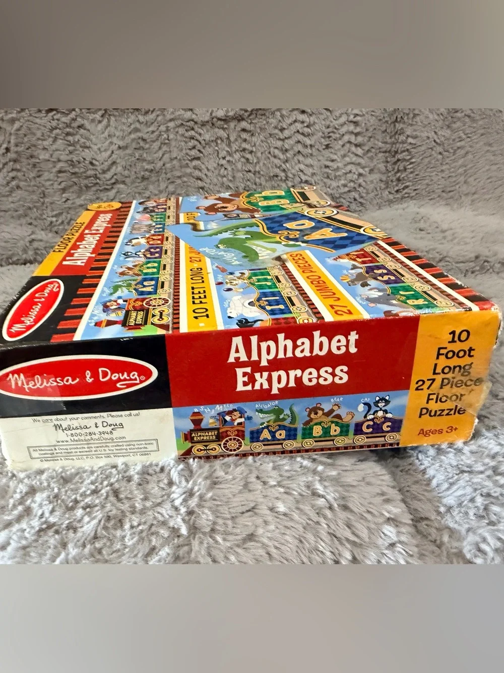 Melissa & Doug Alphabet Express Train Puzzle - Blue, Green, Yellow, Red